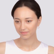 Серьги конго из красного золота арт. Т100625814 (Т100625814)
