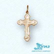 Крестик из красного золота арт.&nbsp;Т10006057 (Т10006057)