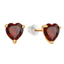 Серьги с гранатами арт. Т10102В781 (Т10102В781)