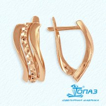Серьги из красного золота арт.&nbsp;Т10062266 (Т10062266)