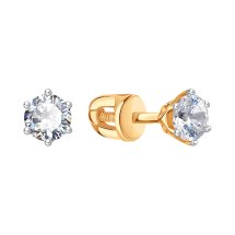 Серьги с фианитами арт.&nbsp;Т142027132 (Т142027132)