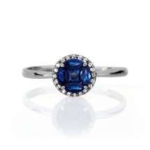 Кольцо с сапфирами и бриллиантами арт.&nbsp;Т301017038 (Т301017038)