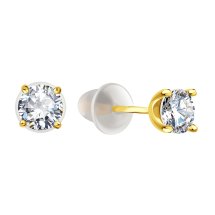 Серьги с фианитами арт. Т90202В818 (Т90202В818)
