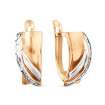 Серьги из красного золота арт. Т13062Б152 (Т13062Б152)