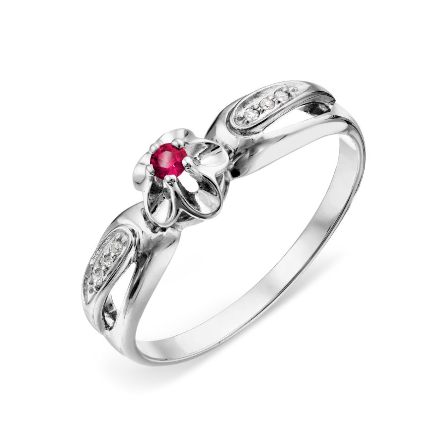 Кольцо с рубином и бриллиантами (арт. Т331018904)