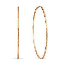 Серьги конго из красного золота, 45 мм (Т100629489)