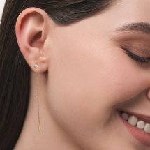 Серьги с фианитами арт.&nbsp;Т102025832 (Т102025832)