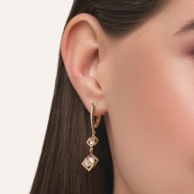 Серьги с фианитами арт.&nbsp;Т117028571 (Т117028571)