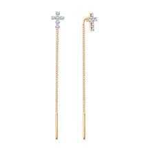 Серьги с фианитами арт.&nbsp;Т14202В429 (Т14202В429)