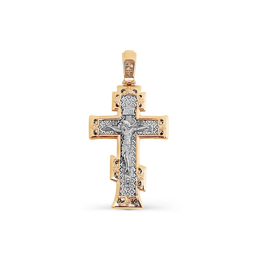Крестик из красного золота (арт. Т13006407)
