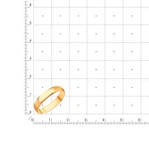Кольцо обручальное из красного золота, 5 мм арт.&nbsp;Т100013798 (Т100013798)