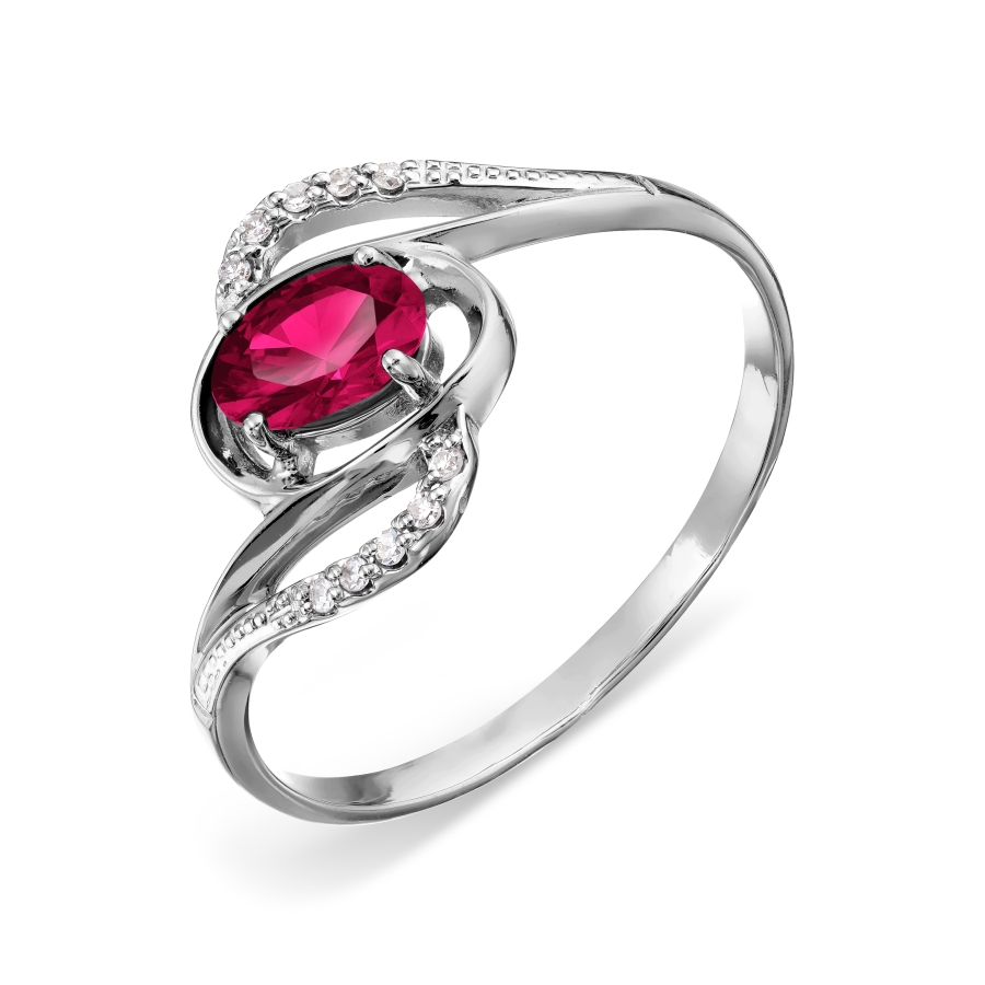 Кольцо с рубином и бриллиантами (арт. Т301015429)