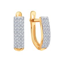 Серьги с фианитами арт.&nbsp;Т14702В820 (Т14702В820)