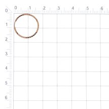Серьги конго из красного золота арт.&nbsp;Т100625814 (Т100625814)