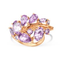 Кольцо с аметистами (Т101018152)