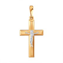 Крестик из красного золота арт.&nbsp;Т13006612 (Т13006612)