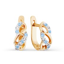 Серьги с фианитами арт. Т142026762-02 (Т142026762-02)