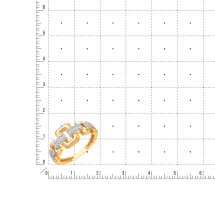 Кольцо с фианитами арт.&nbsp;Т14201Б355 (Т14201Б355)