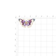 Брошь с аметистами, родолитами и фианитами (Т14309252)