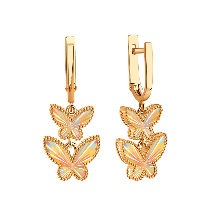 Серьги из красного золота (Т10062Е570)