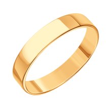 Кольцо обручальное из красного золота, 5 мм (Т100013731)