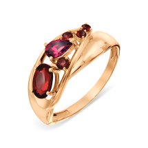 Кольцо с гранатами и родолитом (Т10101А379-01)