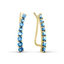 Серьги с топазами (Т901027463)