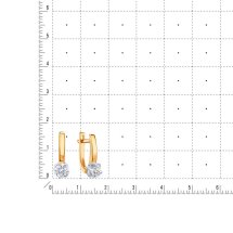 Серьги с бриллиантами арт. Т14102В350 (Т14102В350)