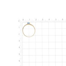 Кольцо с топазом и фианитами (Т143019124)