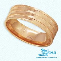 Кольцо обручальное из красного золота, 6 мм арт.&nbsp;Т100611466 (Т100611466)