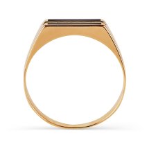 Кольцо с эмалью и фианитами (Т182046021)