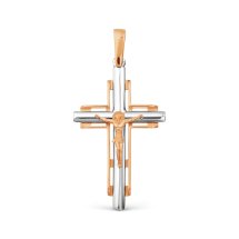 Крестик из красного золота арт.&nbsp;Т13006709 (Т13006709)