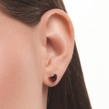 Серьги с гранатами арт. Т10102В781 (Т10102В781)