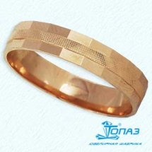 Кольцо обручальное из красного золота, 4.5 мм арт.&nbsp;Т100611464 (Т100611464)
