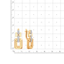 Серьги с фианитами арт.&nbsp;Т14202В422 (Т14202В422)