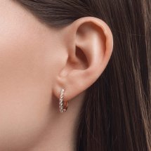 Серьги с бриллиантами арт.&nbsp;Т14102Е073 (Т14102Е073)