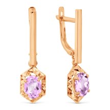 Серьги с аметистами (Т11162Б776)