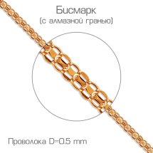 Цепочка из красного золота арт.&nbsp;ЦПБМ20512050 (ЦПБМ20512050)