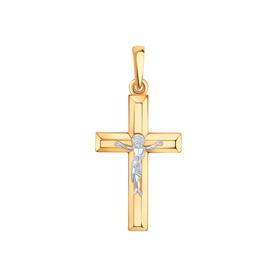 Крестик из красного золота (арт. Т13006612)