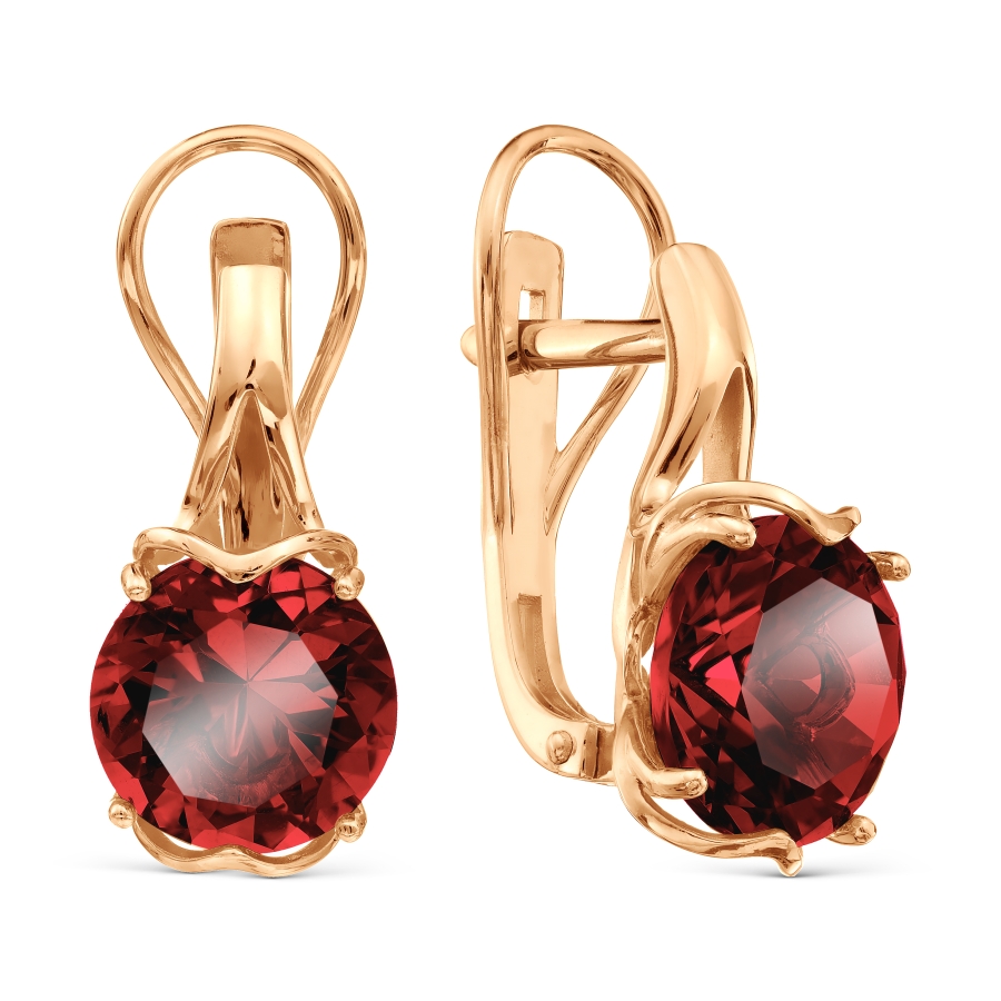 Серьги с гранатами (арт. Т10102Б684) купить в ювелирном магазине Линии ...