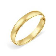 Кольцо обручальное из желтого золота, 3.5 мм (Т900019089)
