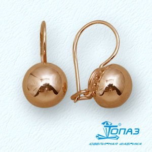 Серьги из красного золота (арт. Т10002521)