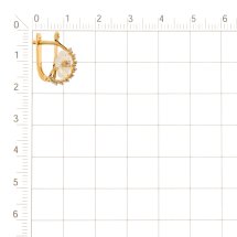 Серьги с перламутром и фианитами (Т143025747)