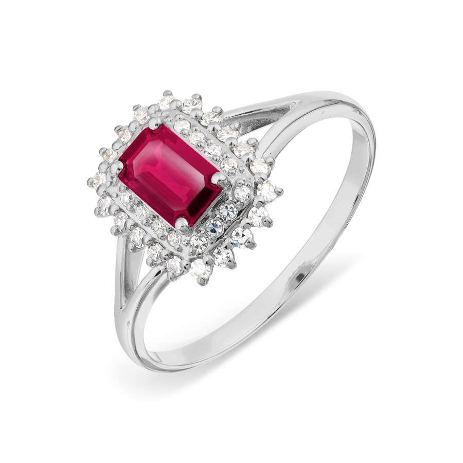 Кольцо с рубином и бриллиантами (арт. Т301017798)