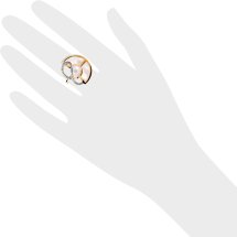 Кольцо с жемчугом, перламутром и фианитами (Т148014887)