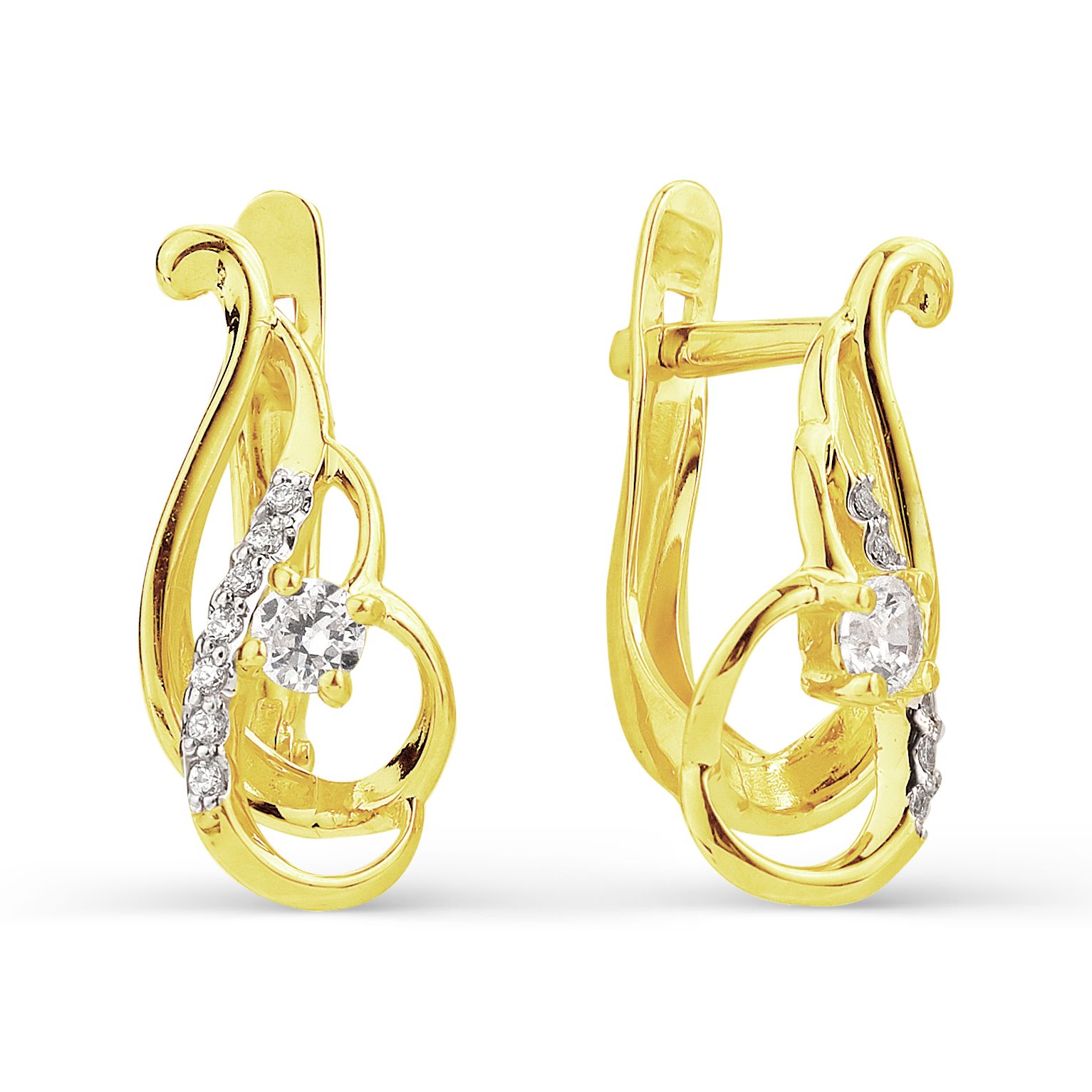 Серьги с фианитами (арт. Т942023903)