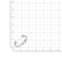 Кольцо обручальное из белого золота, 4 мм арт. Т300011469 (Т300011469)