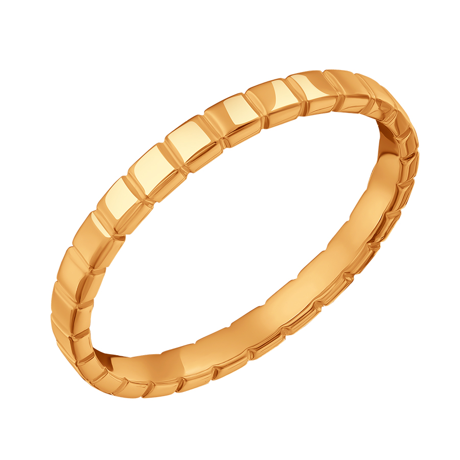 Кольцо обручальное из красного золота (арт. Т10001Б030)