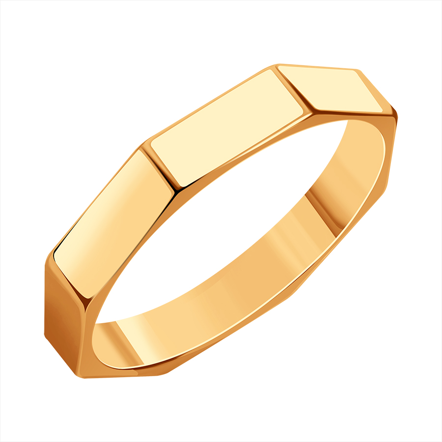 Кольцо обручальное из красного золота (арт. Т100016113)