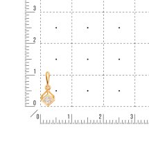 Подвеска с фианитом арт. Т117034903 (Т117034903)